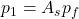 {p_1} = {A_s}{p_f}