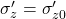 {\sigma '_z} = {\sigma '_{z0}}