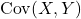 {\rm Cov}(X,Y)