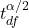 t_{df}^{\alpha/2}