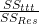 \frac{SS_{ttt}}{SS_{Res}}