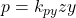 p = {k_{py}}zy