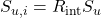 {S_{u,i}} = {R_{{\mathop{\rm int}} }}{S_u}