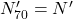{N'_{70}} = N'