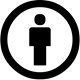 Icon for the Attribution condition of the CC licenses.