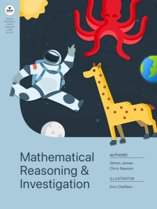 Mathematical Reasoning and Investigation book cover
