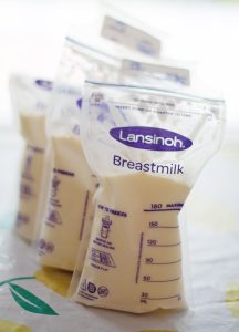 Image of breast milk in sachets