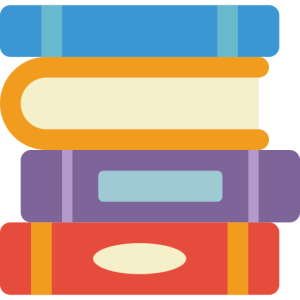 Small stack of books icon