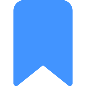 Blue ribbon icon