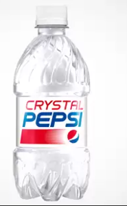 bottle of crystal pepsi