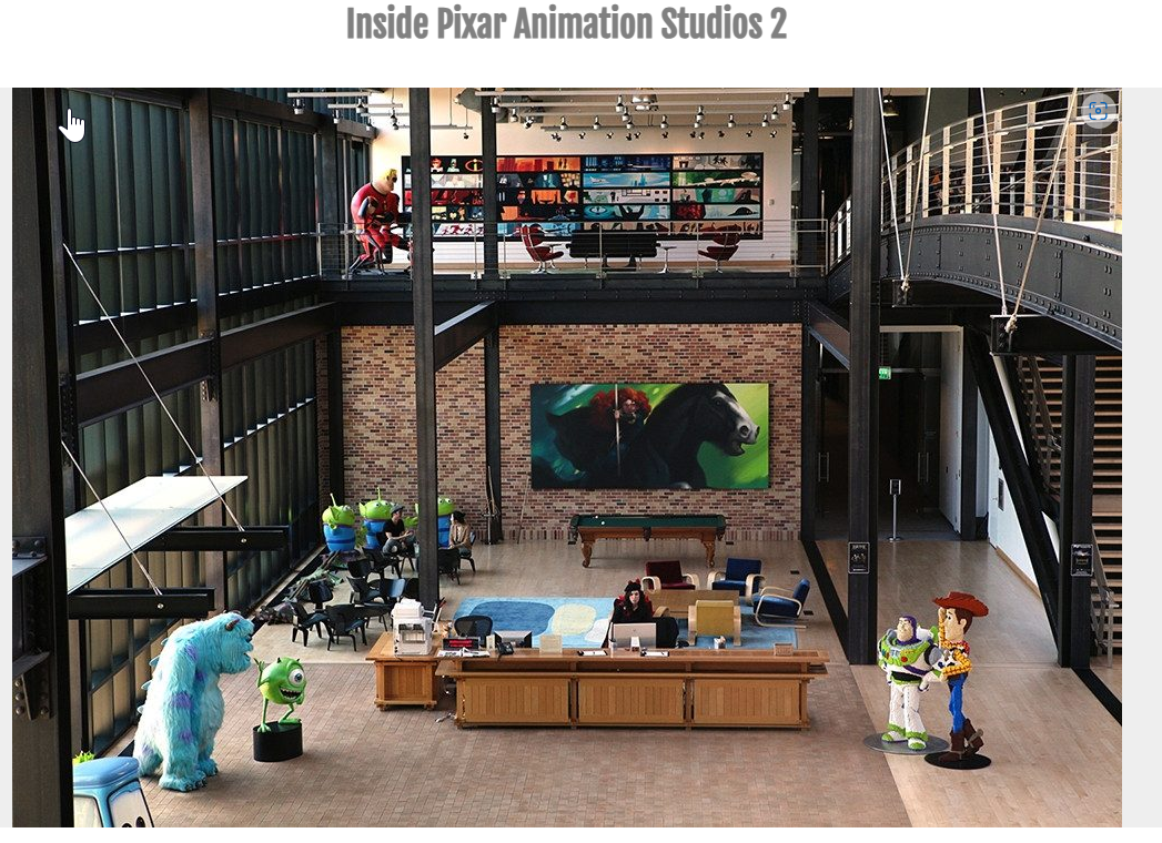 Inside Pixar Animation studios - interior
