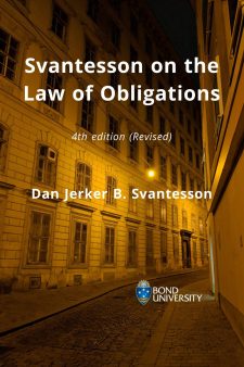 Svantesson on the Law of Obligations book cover