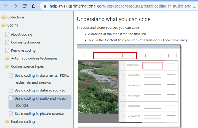 A screenshot of the NVivo interface