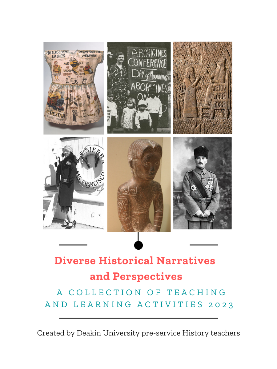 Cover image for Diverse Historical Narratives and Perspectives: A Collection of Learning and Teaching Activities 2023